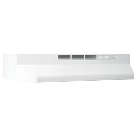 Broan-Nutone 24-in. Non-Ducted Under Cabinet Range Hood with EZ1 Installation and ADA Compliance BUEZ124WW